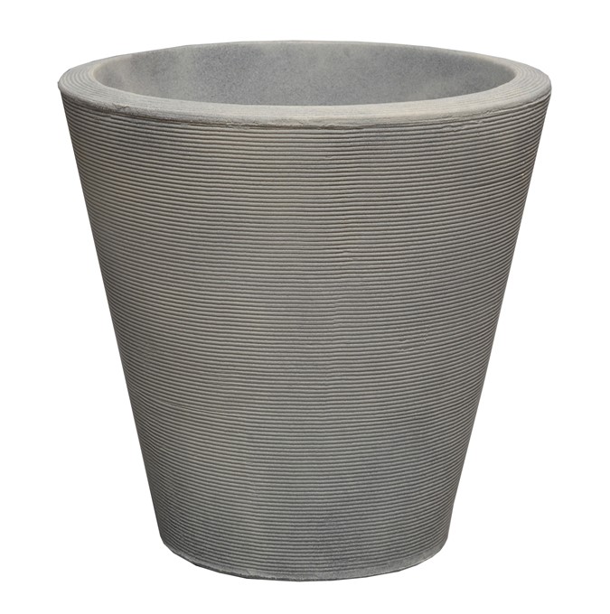 A114080A MADISON 41 CM PLANTER WEATHERED GREY STONE